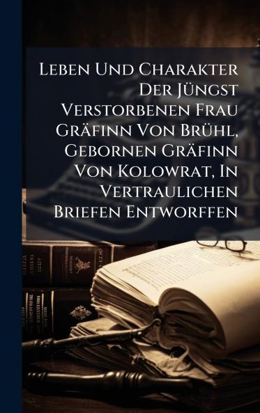 Leben Und Charakter Der JÃ¼ngst Verstorbenen Frau GrÃ¤finn Von BrÃ¼hl Gebornen GrÃ¤finn Von Kolowrat In Vertraulichen Briefen Entworffen