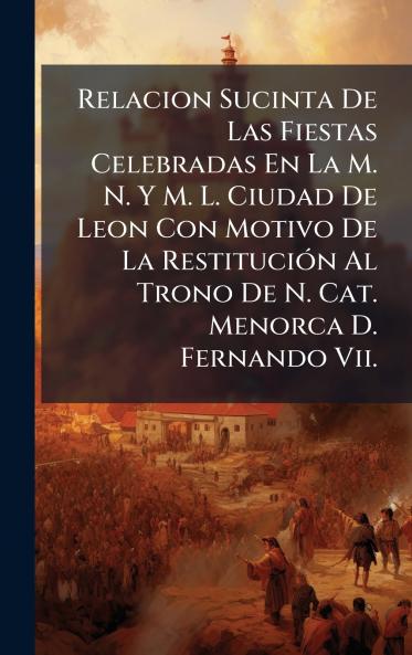 Relacion Sucinta De Las Fiestas Celebradas En La M. N. Y M. L. Ciudad De Leon Con Motivo De La RestituciÃ³n Al Trono De N. Cat. Menorca D. Fernando Vii.