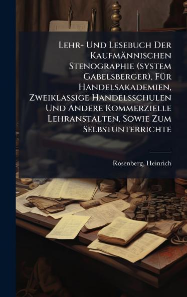 Lehr- Und Lesebuch Der KaufmÃ¤nnischen Stenographie (system Gabelsberger) FÃ¼r Handelsakademien Zweiklassige Handelsschulen Und Andere Kommerzielle Lehranstalten Sowie Zum Selbstunterrichte