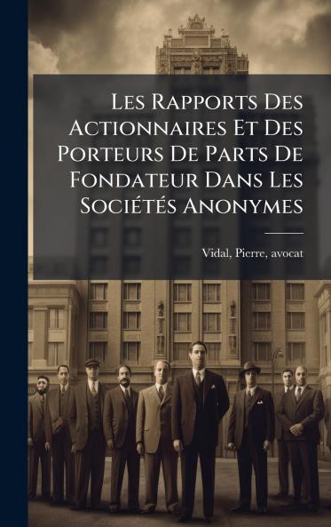 Les Rapports Des Actionnaires Et Des Porteurs De Parts De Fondateur Dans Les SociÃ©tÃ©s Anonymes