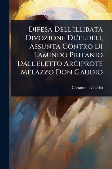 Difesa Dell'illibata Divozione De'fedeli Assunta Contro Di Lamindo Pritanio Dall'eletto Arciprote Melazzo Don Gaudio