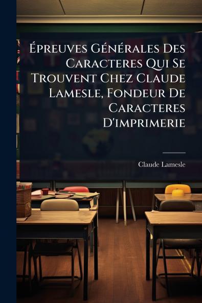 Ã&#137;preuves GÃ(c)nÃ(c)rales Des Caracteres Qui Se Trouvent Chez Claude Lamesle Fondeur De Caracteres D'imprimerie