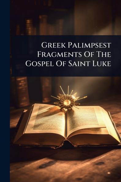 Greek Palimpsest Fragments Of The Gospel Of Saint Luke