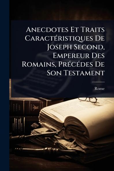 Anecdotes Et Traits CaractÃ(c)ristiques De Joseph Second Empereur Des Romains PrÃ(c)cÃ(c)des De Son Testament