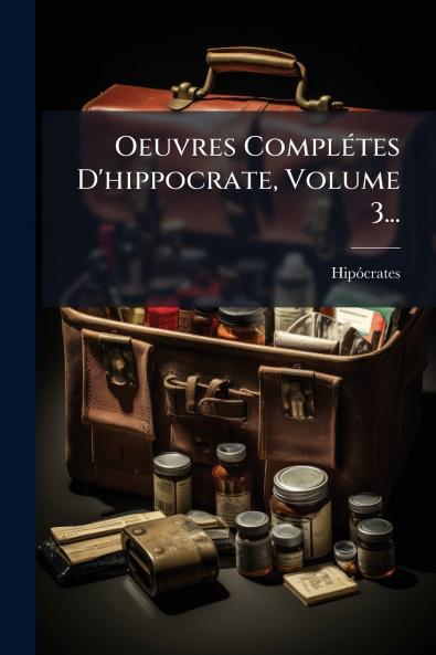 Oeuvres ComplÃ(c)tes D'hippocrate Volume 3...