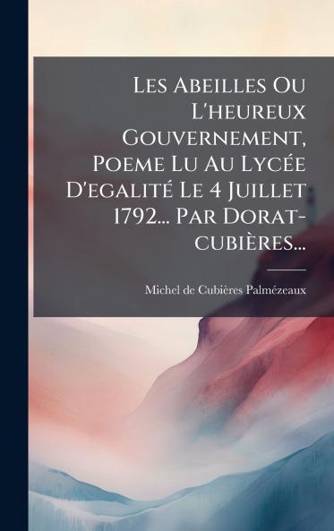 Les Abeilles Ou L'heureux Gouvernement Poeme Lu Au LycÃ©e D'egalitÃ© Le 4 Juillet 1792... Par Dorat-cubiÃ¨res...