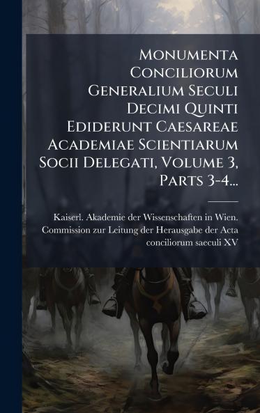 Monumenta Conciliorum Generalium Seculi Decimi Quinti Ediderunt Caesareae Academiae Scientiarum Socii Delegati Volume 3 Parts 3-4...