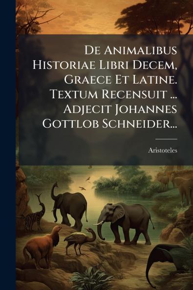 De Animalibus Historiae Libri Decem Graece Et Latine. Textum Recensuit ... Adjecit Johannes Gottlob Schneider...