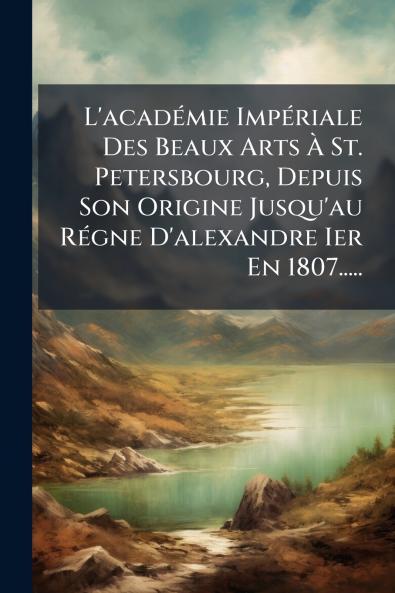 L'acadÃ©mie ImpÃ©riale Des Beaux Arts Ã St. Petersbourg Depuis Son Origine Jusqu'au RÃ©gne D'alexandre Ier En 1807.....
