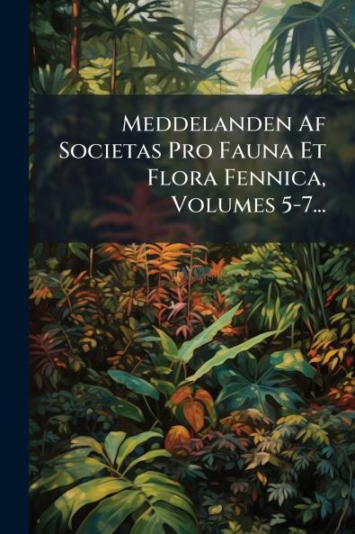 Meddelanden Af Societas Pro Fauna Et Flora Fennica Volumes 5-7...