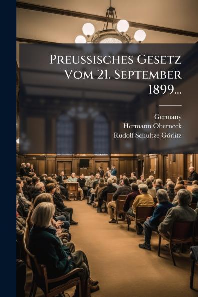 Preussisches Gesetz Vom 21. September 1899...