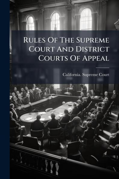 Rules Of The Supreme Court And District Courts Of Appeal