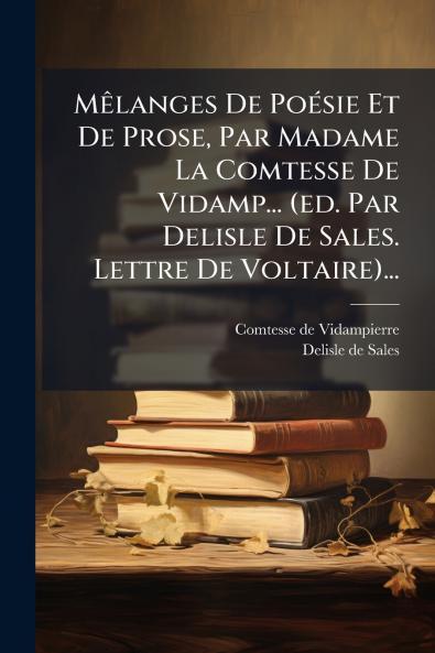 MÃªlanges De PoÃ©sie Et De Prose Par Madame La Comtesse De Vidamp... (ed. Par Delisle De Sales. Lettre De Voltaire)...