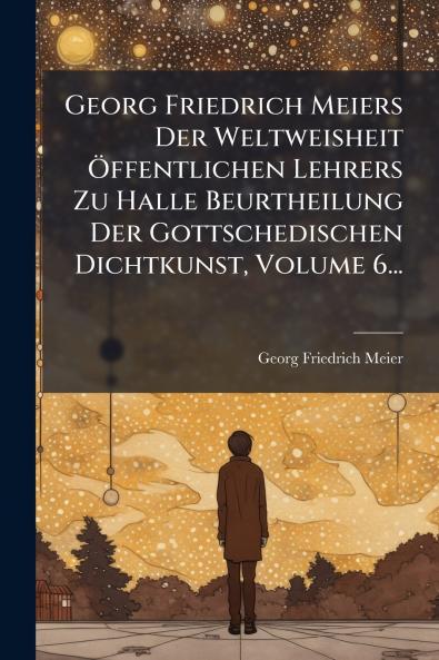 Georg Friedrich Meiers Der Weltweisheit Ãffentlichen Lehrers Zu Halle Beurtheilung Der Gottschedischen Dichtkunst Volume 6...