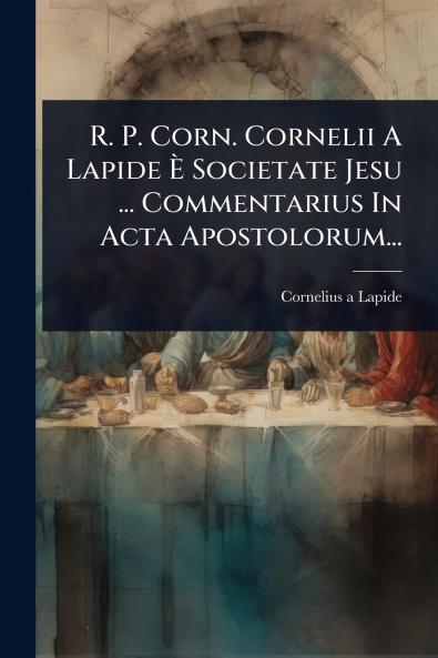 R. P. Corn. Cornelii A Lapide Ã Societate Jesu ... Commentarius In Acta Apostolorum...