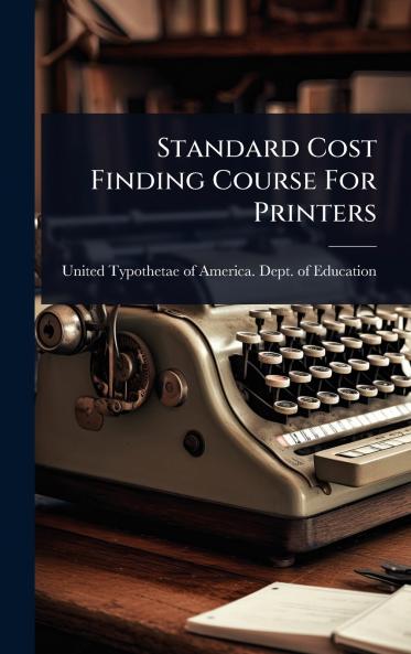 Standard Cost Finding Course For Printers