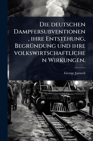 deutschen Dampfersubventionen ihre Entstehung BegrÃ1/4ndung und ihre volkswirtschaftlichen Wirkungen.