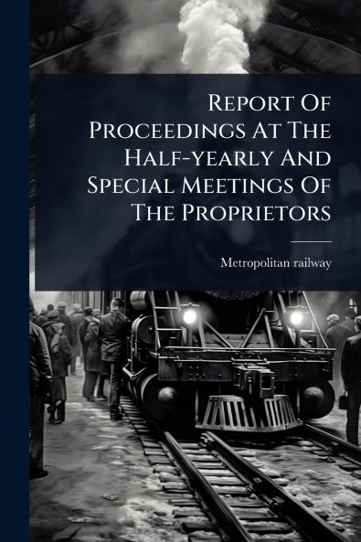 Report Of Proceedings At The Half-yearly And Special Meetings Of The Proprietors