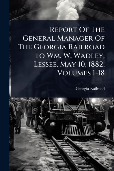 Report Of The General Manager Of The Georgia Railroad To Wm. W. Wadley Lessee May 10 1882 Volumes 1-18