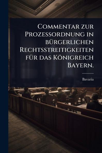 Commentar zur ProzeÃ&#159;ordnung in bÃ1/4rgerlichen Rechtsstreitigkeiten fÃ1/4r das Königreich Bayern.