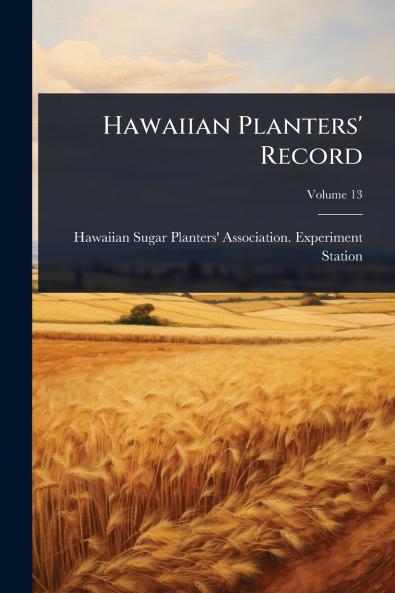 Hawaiian Planters' Record