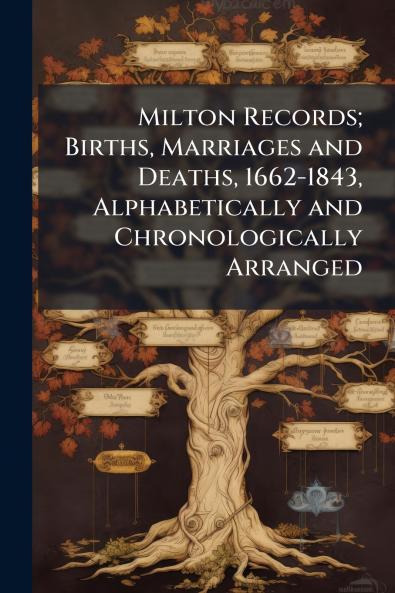 Milton Records; Births Marriages and Deaths 1662-1843 Alphabetically and Chronologically Arranged