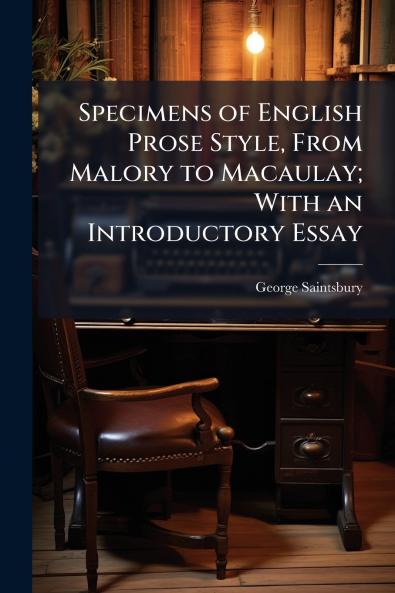 Specimens of English Prose Style From Malory to Macaulay; With an Introductory Essay