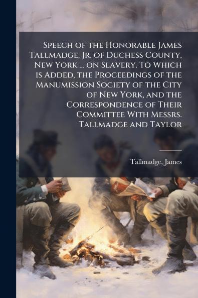 Speech of the Honorable James Tallmadge Jr. of Duchess County New York ... on Slavery. To Which is Added the Proceedings of the Manumission Society of the City of New York and the Correspondence of Their Committee With Messrs. Tallmadge and Taylor