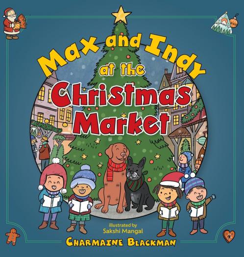 Max and Indy at the Christmas Market