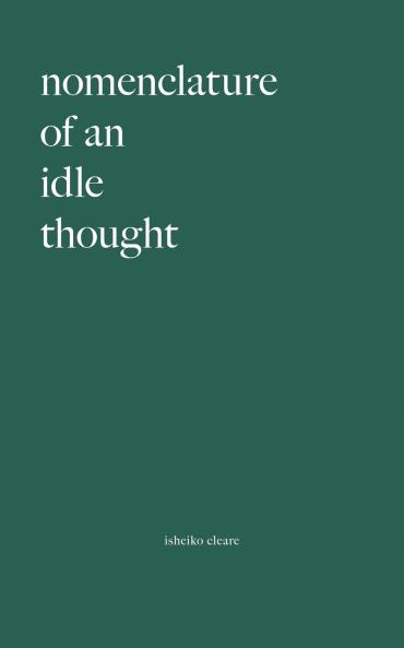 Nomenclature Of An Idle Thought