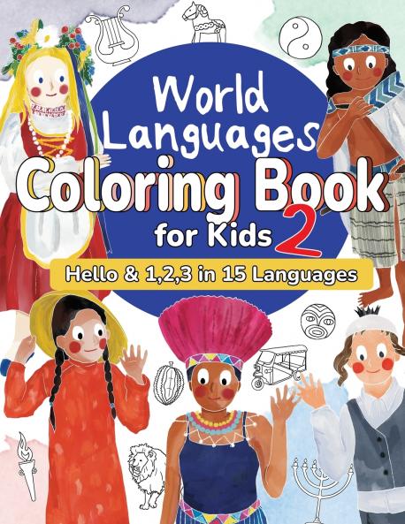 World Languages Coloring Book for Kids 2