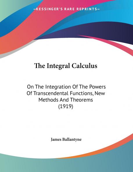 The Integral Calculus