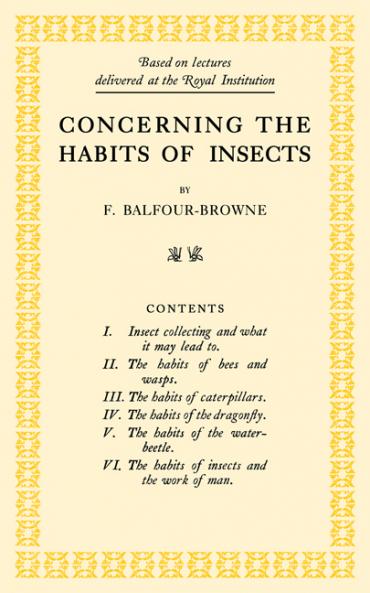 Concerning the Habits of Insects