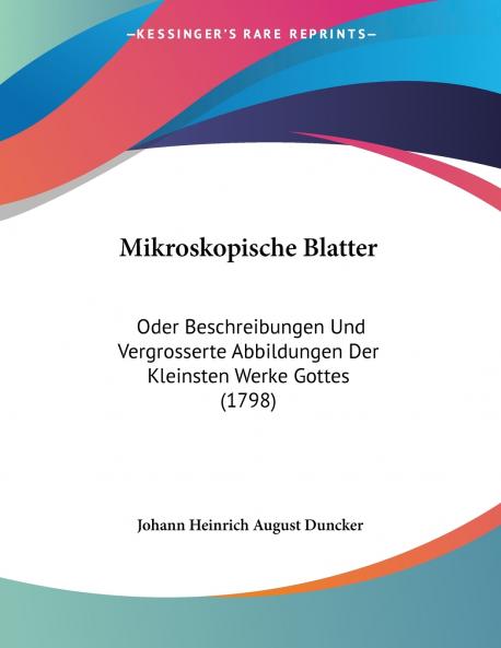 Mikroskopische Blatter