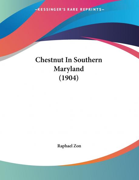 Chestnut In Southern Maryland (1904)