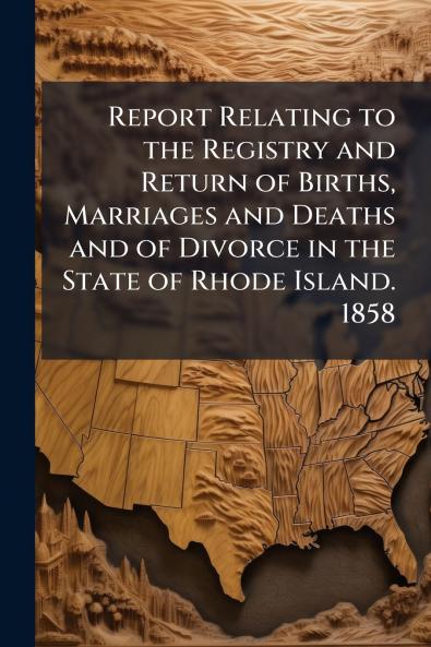 Report Relating to the Registry and Return of Births Marriages and Deaths and of Divorce in the State of Rhode Island. 1858