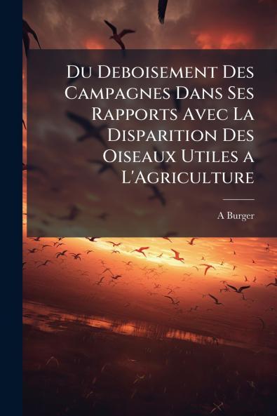 Du Deboisement Des Campagnes Dans Ses Rapports Avec La Disparition Des Oiseaux Utiles a L'Agriculture