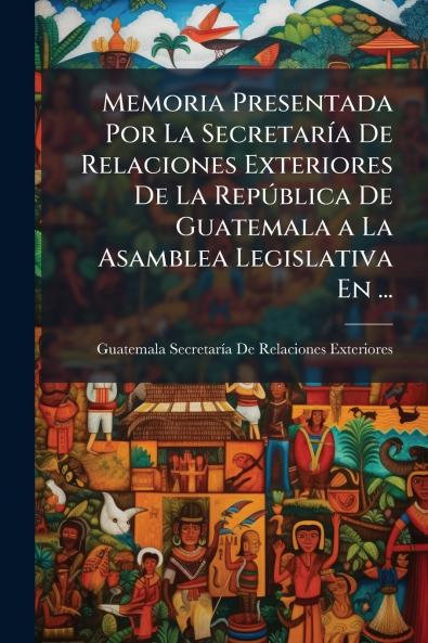 Memoria Presentada Por La Secretaría De Relaciones Exteriores De La República De Guatemala a La Asamblea Legislativa En ...
