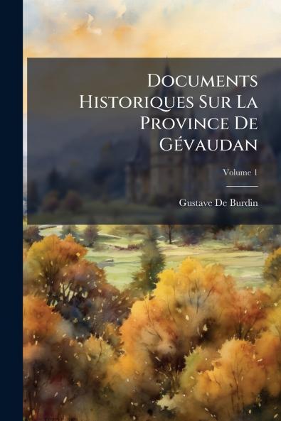 Documents Historiques Sur La Province De Gévaudan; Volume 1