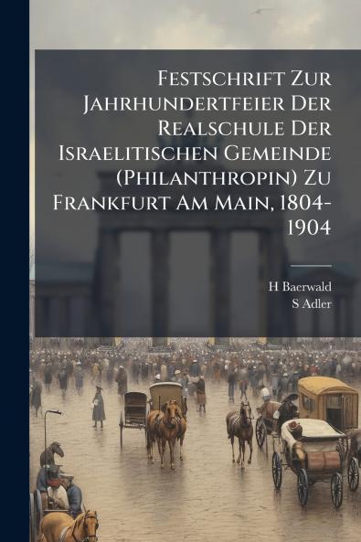 Festschrift Zur Jahrhundertfeier Der Realschule Der Israelitischen Gemeinde (Philanthropin) Zu Frankfurt Am Main 1804-1904