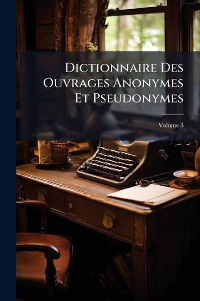 Dictionnaire Des Ouvrages Anonymes Et Pseudonymes