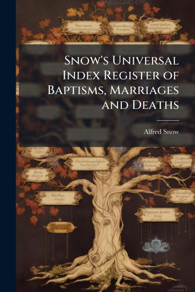 Snow's Universal Index Register of Baptisms Marriages and Deaths