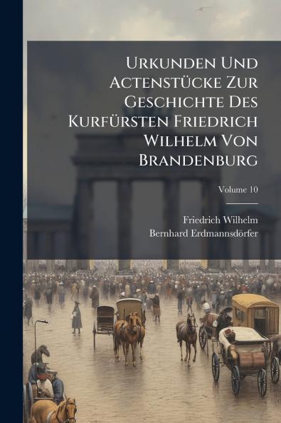 Urkunden Und Actenstücke Zur Geschichte Des Kurfürsten Friedrich Wilhelm Von Brandenburg; Volume 10