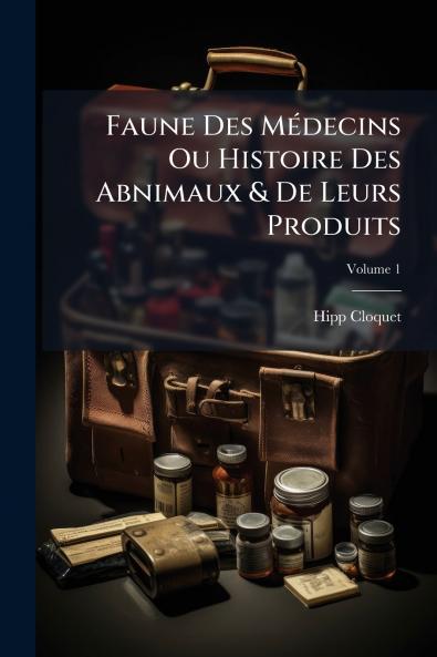 Faune Des Médecins Ou Histoire Des Abnimaux & De Leurs Produits; Volume 1