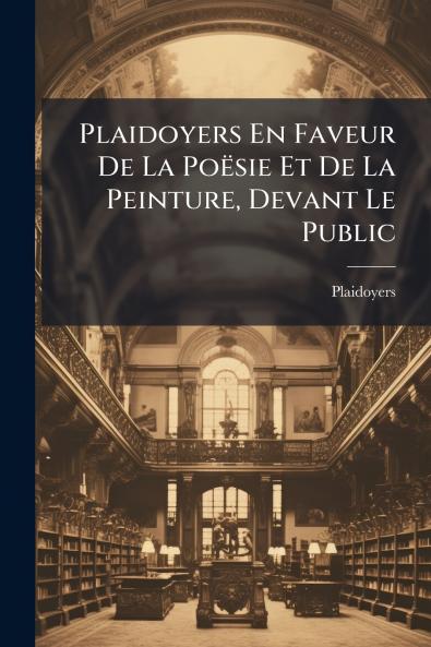 Plaidoyers En Faveur De La Poësie Et De La Peinture Devant Le Public