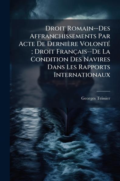 Droit Romain--Des Affranchissements Par Acte De Dernière Volonté ; Droit Français--De La Condition Des Navires Dans Les Rapports Internationaux