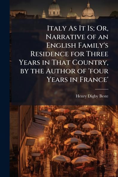 Italy As It Is; Or Narrative of an English Family's Residence for Three Years in That Country by the Author of 'four Years in France'