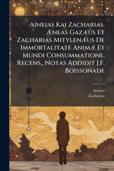 Aineias Kai Zacharias. Æneas Gazæus Et Zacharias Mitylenæus De Immortalitate Animæ Et Mundi Consummatione Recens. Notas Addidit J.F. Boissonade