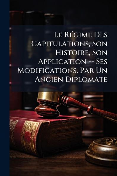 Le Régime Des Capitulations Son Histoire Son Application -- Ses Modifications Par Un Ancien Diplomate