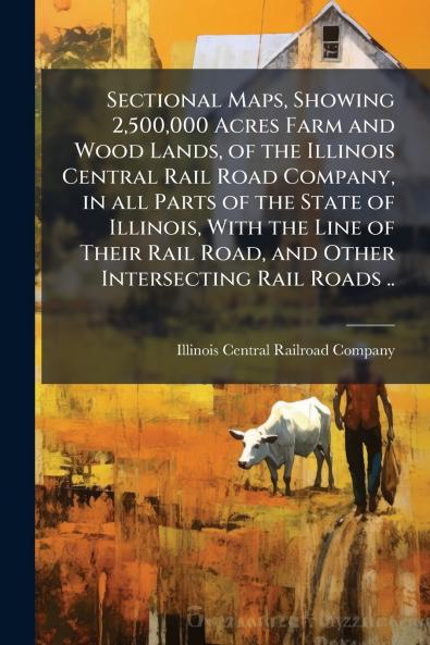 Sectional Maps Showing 2500000 Acres Farm and Wood Lands of the Illinois Central Rail Road Company in all Parts of the State of Illinois With the Line of Their Rail Road and Other Intersecting Rail Roads ..